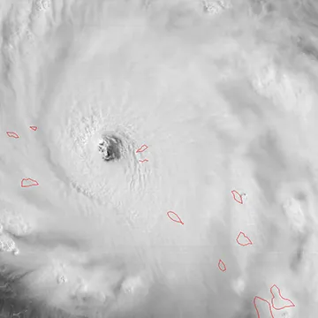 Detailed loop of Hurricane Irma on September 6, 2017
