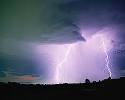 fast moving lightning storms