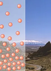 The number of molecules in the atmosphere decreases with height.