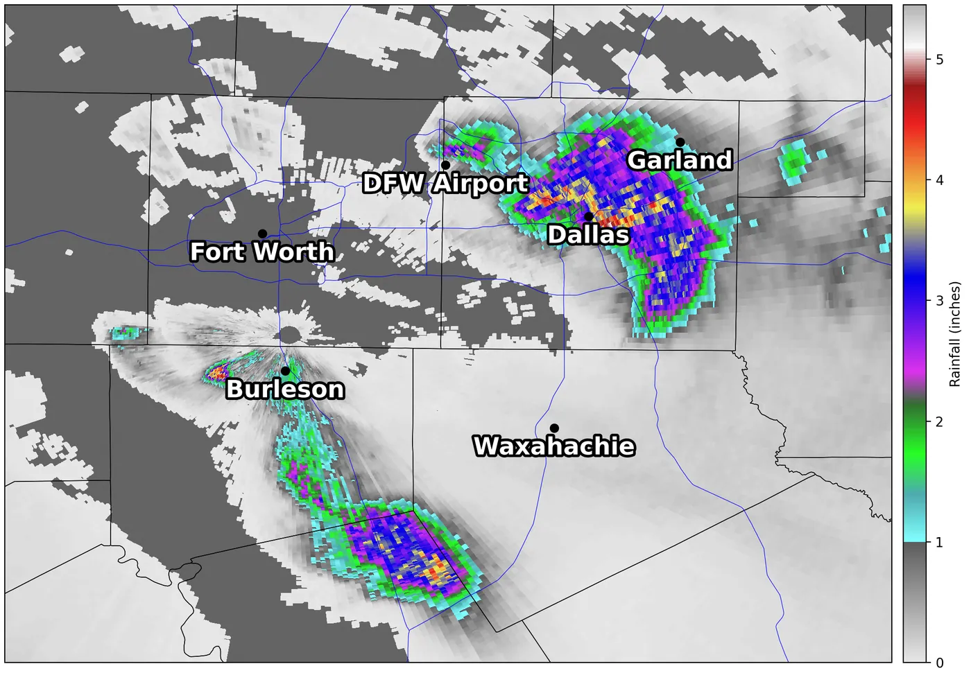 One Hour Rainfall Estimation
