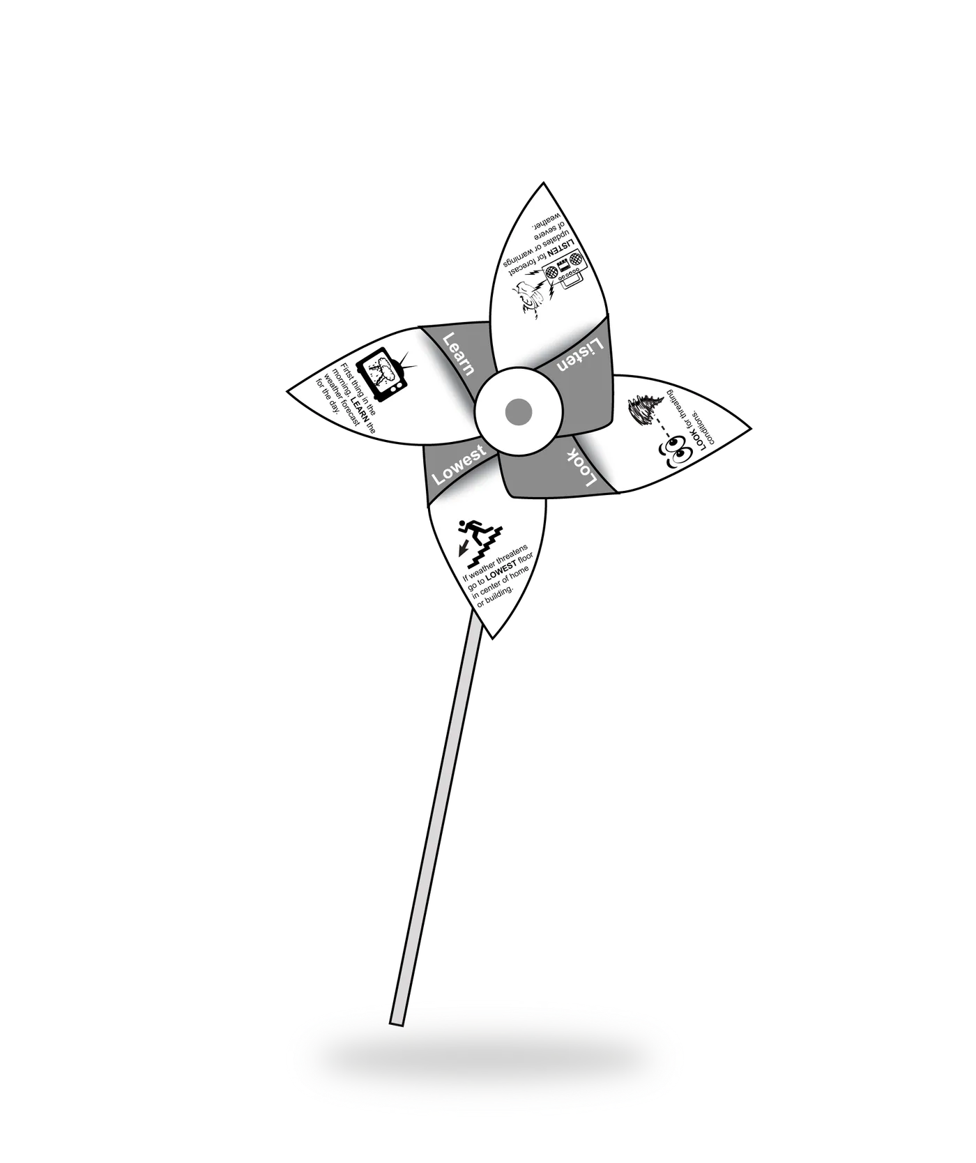 'L'levate Your Thinking Pinwheel
