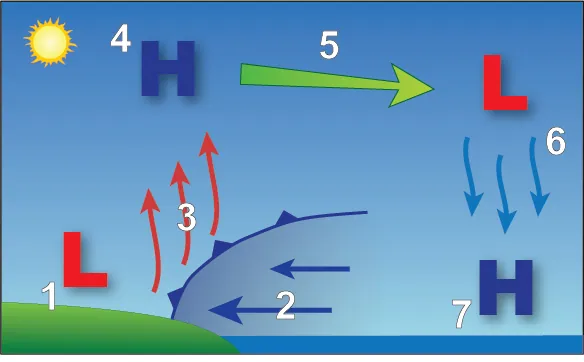 Formation of the sea breeze