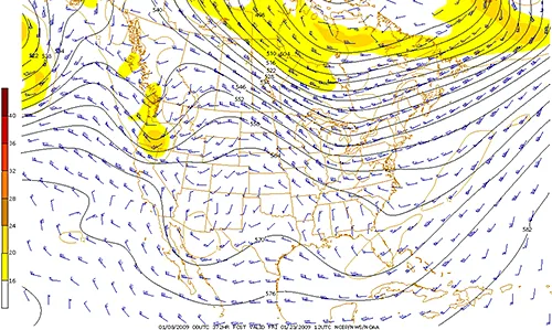 Upper air chart