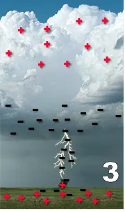 Lightning channel develops