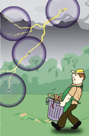 lightning strikes